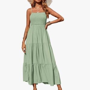 Elegant Green Maxi Dress